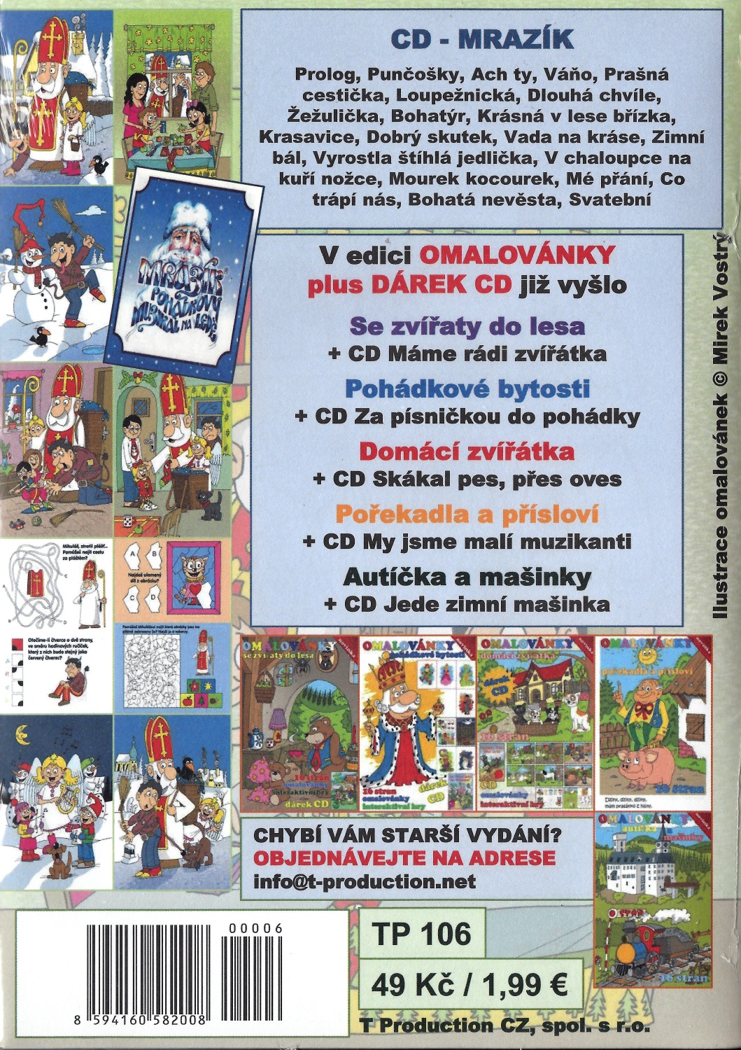 Omalovánky: Mikuláš + CD Mrazík